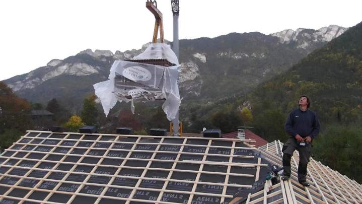Fabrication et pose de charpente en bois Bons-en-Chablais